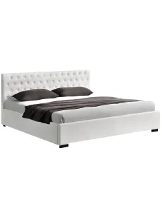 Pat DORLEN 2 NEW dormitor 160x200 PAL melaminat alb | MobilaOK