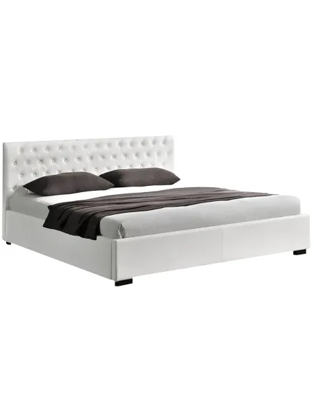 Pat DORLEN 2 NEW dormitor 160x200 PAL melaminat alb | MobilaOK
