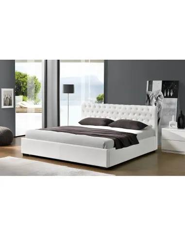 Pat DORLEN 2 NEW dormitor 160x200 PAL melaminat alb | MobilaOK