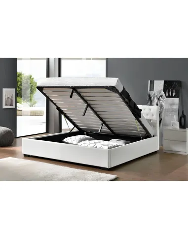 Pat DORLEN 2 NEW dormitor 160x200 PAL melaminat alb | MobilaOK
