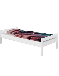 Pat LIVIO dormitor 90x200 lemn masiv de pin | MobilaOK