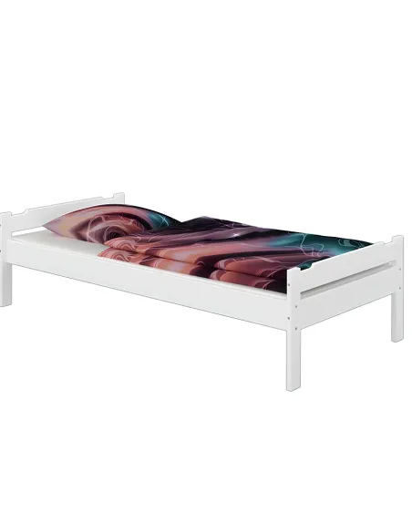 Pat LIVIO dormitor 90x200 lemn masiv de pin | MobilaOK