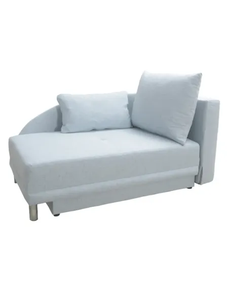 Canapea extensibilă LAUREL, living, 149x90x80 cm, textil albastru deschis | MobilaOK