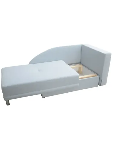 Canapea extensibilă LAUREL, living, 149x90x80 cm, textil albastru deschis | MobilaOK