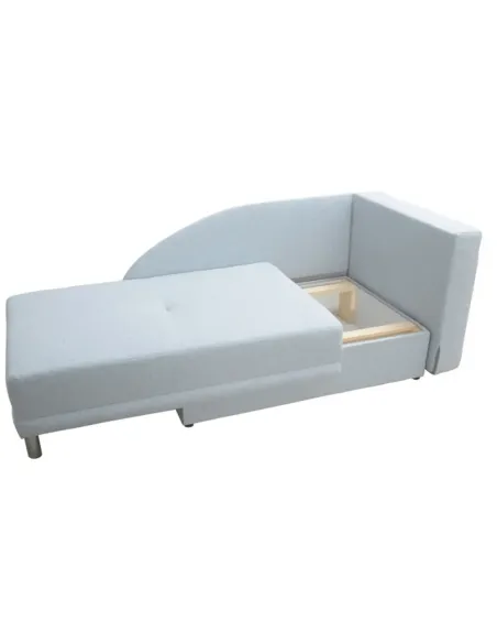 Canapea extensibilă LAUREL, living, 149x90x80 cm, textil albastru deschis | MobilaOK