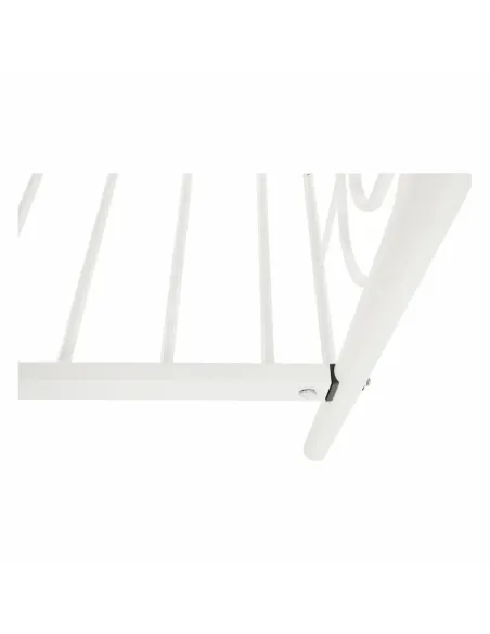 Pat, DAINA, dormitor, 90x200 cm, metal, alb | MobilaOK
