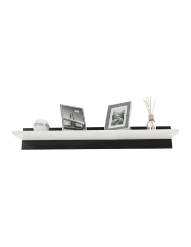 Mobilier LEO, living, alb/extra strălucire neagră, PAL melaminat | MobilaOK