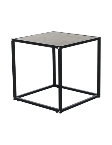 Măsuță portabilă JAKIM NEW TIP 1, living/dormitor, 40x40x40 cm, MDF și metal | MobilaOK