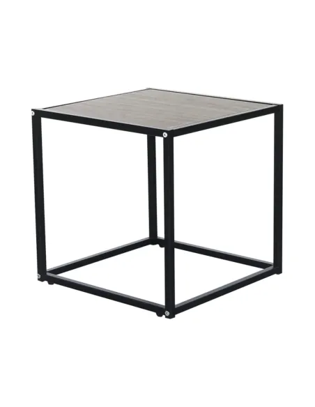Măsuță portabilă JAKIM NEW TIP 1, living/dormitor, 40x40x40 cm, MDF și metal | MobilaOK