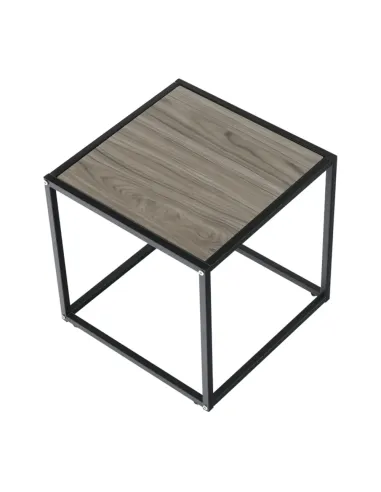 Măsuță portabilă JAKIM NEW TIP 1, living/dormitor, 40x40x40 cm, MDF și metal | MobilaOK