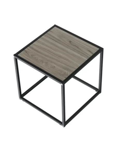 Măsuță portabilă JAKIM NEW TIP 1, living/dormitor, 40x40x40 cm, MDF și metal | MobilaOK