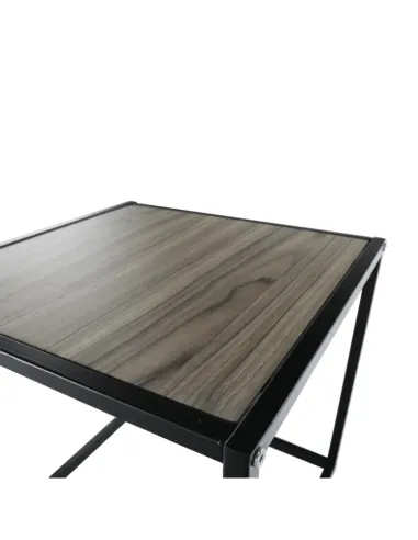 Măsuță portabilă JAKIM NEW TIP 1, living/dormitor, 40x40x40 cm, MDF și metal | MobilaOK