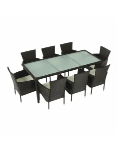 Set Grădină MENIBOR, 9 Piese, 200x90x74 cm, Ratan Artificial | MobilaOK
