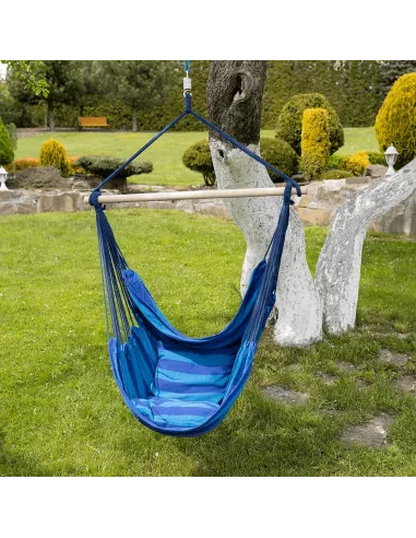 Scaun Balansoar NIKOLO NEW, living/grădină, 100x130 cm, Pânză Bumbac/Poliester | MobilaOK