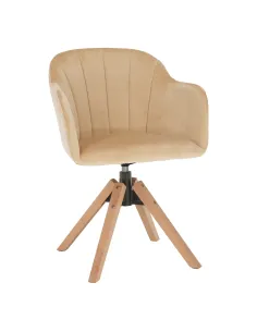 Fotoliu DALIO, living/birou, 58x82.5x61.5 cm, textil/lemn masiv | MobilaOK