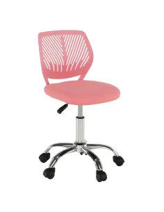 Scaun rotativ, roz/crom, SELVA | MobilaOK