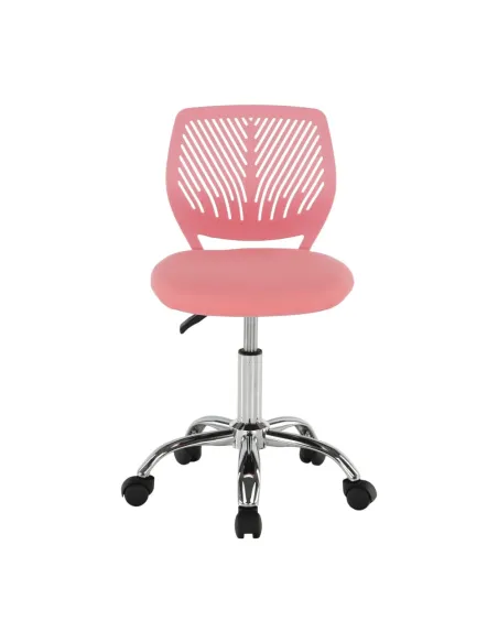 Scaun rotativ, roz/crom, SELVA | MobilaOK