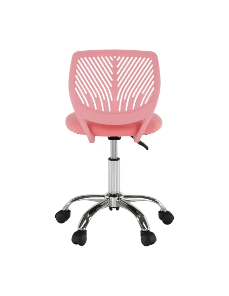 Scaun rotativ, roz/crom, SELVA | MobilaOK