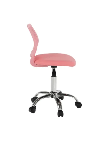 Scaun rotativ, roz/crom, SELVA | MobilaOK