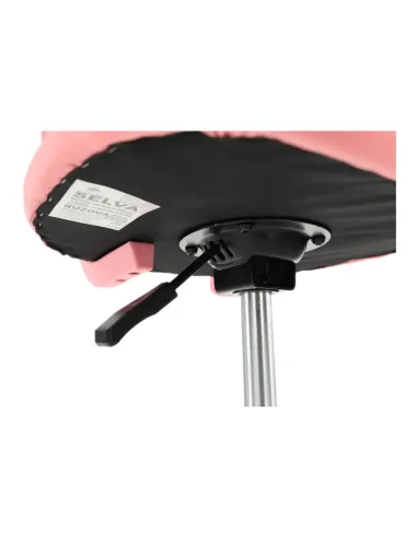 Scaun rotativ, roz/crom, SELVA | MobilaOK
