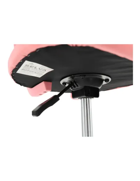 Scaun rotativ, roz/crom, SELVA | MobilaOK