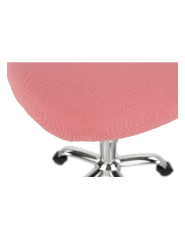 Scaun rotativ, roz/crom, SELVA | MobilaOK