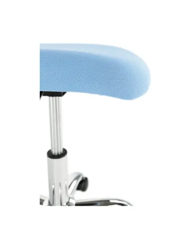 Scaun rotativ, albastru/crom, SELVA | MobilaOK
