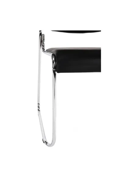 Scaun conferință BULUT, birou, 50x76x56 cm, piele ecologică/metal | MobilaOK