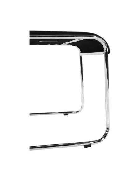 Scaun conferință BULUT, birou, 50x76x56 cm, piele ecologică/metal | MobilaOK