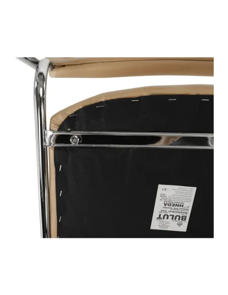 Scaun conferință BULUT, birou, 50x76x56 cm, piele ecologică și metal cromat | MobilaOK