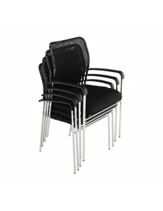 Scaun conferință KONDELA, birou, 54x82x56 cm, plasă/plastic/metal | MobilaOK 2