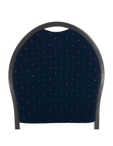 Scaun stivuitor JEFF 3 NEW, birou/eveniment, 45.5x56.5x93 cm, material textil albastru/cadru metalic gri | MobilaOK