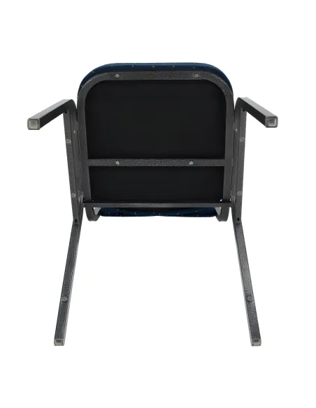 Scaun stivuitor JEFF 3 NEW, birou/eveniment, 45.5x56.5x93 cm, material textil albastru/cadru metalic gri | MobilaOK