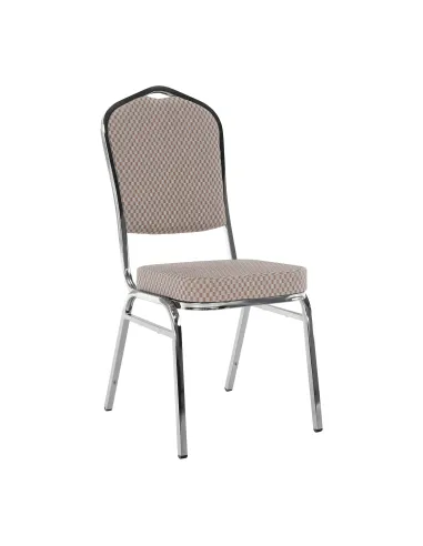 Scaun stivuitor ZINA 3 NEW, conferinte/restaurant, 44x60x95 cm, Tesatura/Metal | MobilaOK