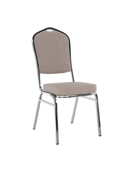 Scaun stivuitor ZINA 3 NEW, conferinte/restaurant, 44x60x95 cm, Tesatura/Metal | MobilaOK