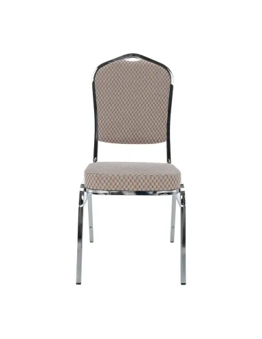 Scaun stivuitor ZINA 3 NEW, conferinte/restaurant, 44x60x95 cm, Tesatura/Metal | MobilaOK