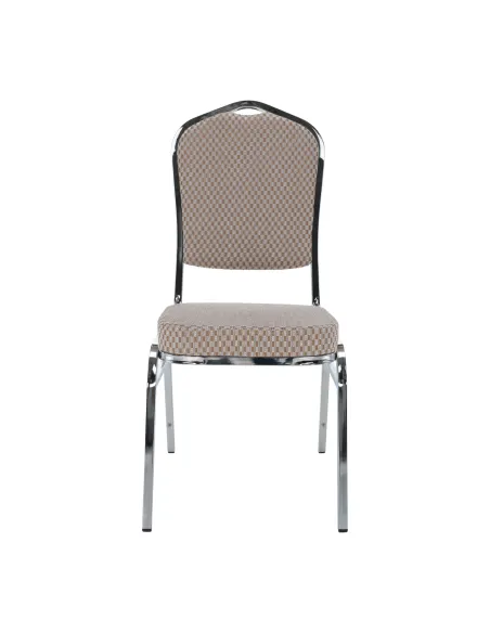 Scaun stivuitor ZINA 3 NEW, conferinte/restaurant, 44x60x95 cm, Tesatura/Metal | MobilaOK