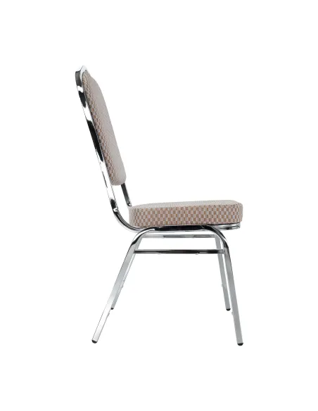 Scaun stivuitor ZINA 3 NEW, conferinte/restaurant, 44x60x95 cm, Tesatura/Metal | MobilaOK