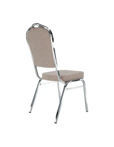 Scaun stivuitor ZINA 3 NEW, conferinte/restaurant, 44x60x95 cm, Tesatura/Metal | MobilaOK