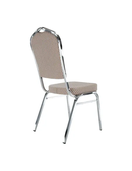Scaun stivuitor ZINA 3 NEW, conferinte/restaurant, 44x60x95 cm, Tesatura/Metal | MobilaOK