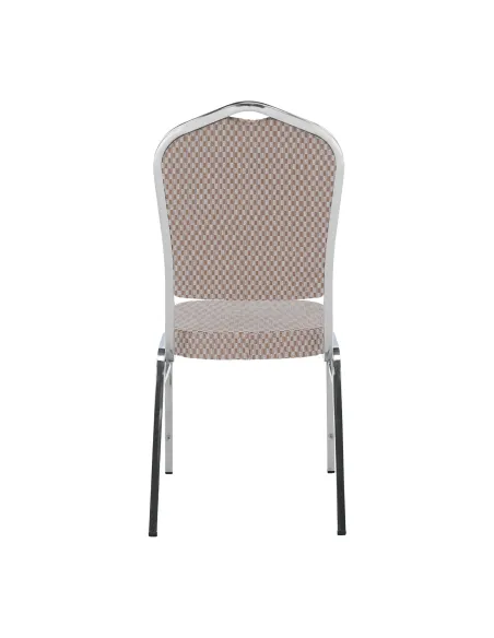 Scaun stivuitor ZINA 3 NEW, conferinte/restaurant, 44x60x95 cm, Tesatura/Metal | MobilaOK