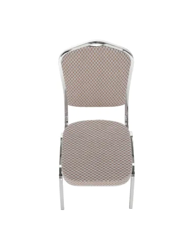 Scaun stivuitor ZINA 3 NEW, conferinte/restaurant, 44x60x95 cm, Tesatura/Metal | MobilaOK