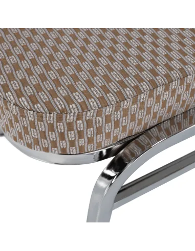 Scaun stivuitor ZINA 3 NEW, conferinte/restaurant, 44x60x95 cm, Tesatura/Metal | MobilaOK