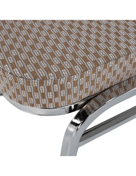 Scaun stivuitor ZINA 3 NEW, conferinte/restaurant, 44x60x95 cm, Tesatura/Metal | MobilaOK