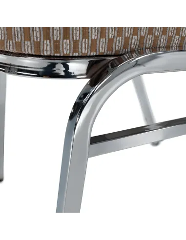 Scaun stivuitor ZINA 3 NEW, conferinte/restaurant, 44x60x95 cm, Tesatura/Metal | MobilaOK