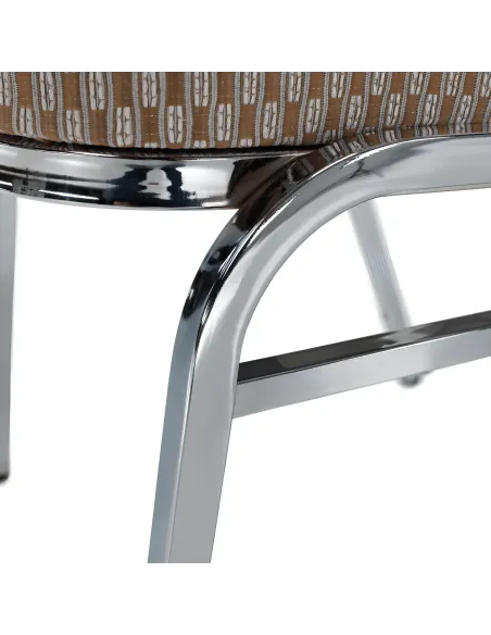 Scaun stivuitor ZINA 3 NEW, conferinte/restaurant, 44x60x95 cm, Tesatura/Metal | MobilaOK