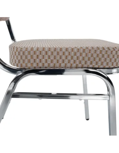 Scaun stivuitor ZINA 3 NEW, conferinte/restaurant, 44x60x95 cm, Tesatura/Metal | MobilaOK