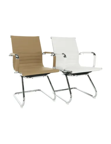 Scaun de birou, AZURE 2 NEW TYP 2, birou, 54.5x62.5x90.5 cm, piele ecologica si crom | MobilaOK