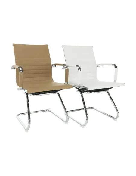 Scaun de birou, AZURE 2 NEW TYP 2, birou, 54.5x62.5x90.5 cm, piele ecologica si crom | MobilaOK