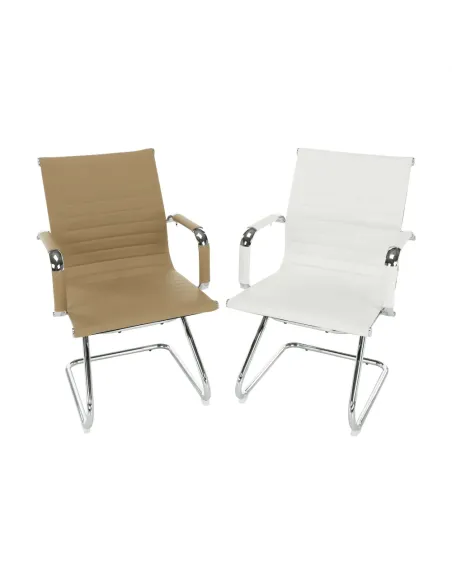 Scaun de birou, AZURE 2 NEW TYP 2, birou, 54.5x62.5x90.5 cm, piele ecologica si crom | MobilaOK